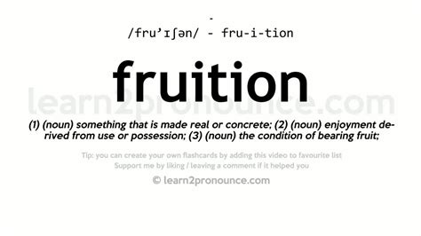 fruitious: meaning .